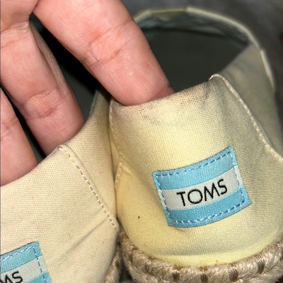 TOMS Light Yellow Espadrille Shoes - Picture 3 of 13